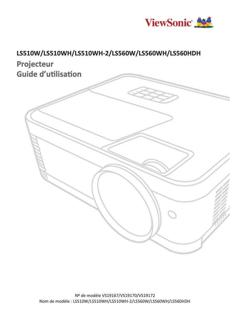 Imagen de la primera página del manual del dispositivo LS560WH