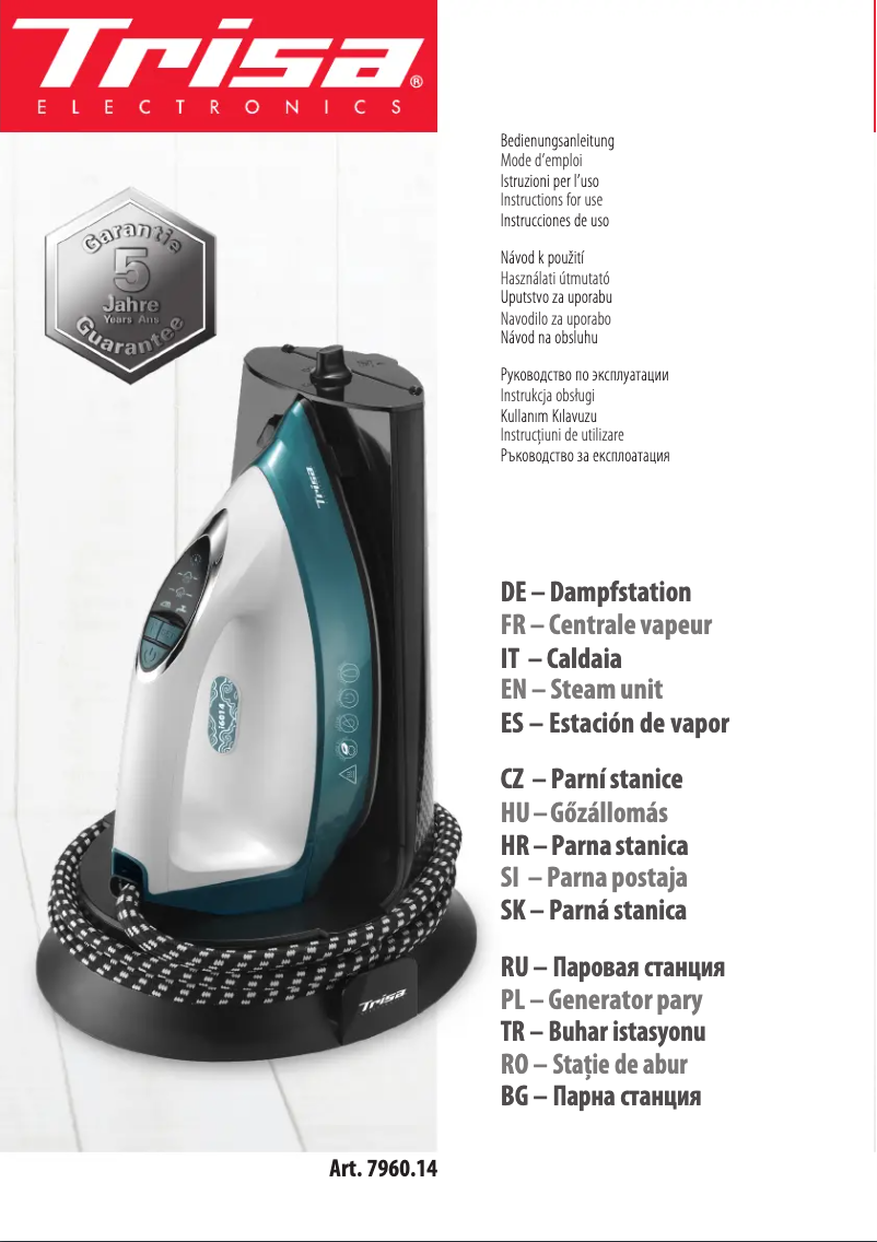 Página 1 del manual Manual de usuario Trisa Comfort Steam i6014