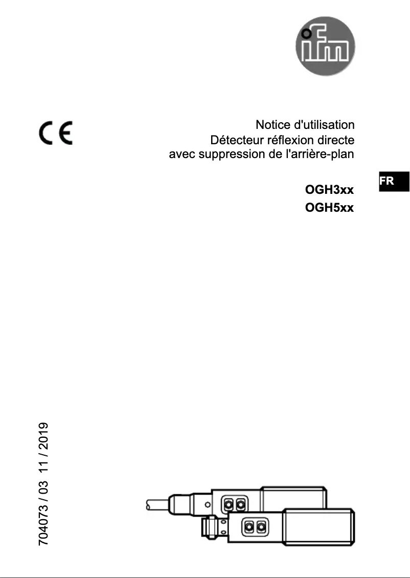 Imagen de la primera página del manual del dispositivo OGH313