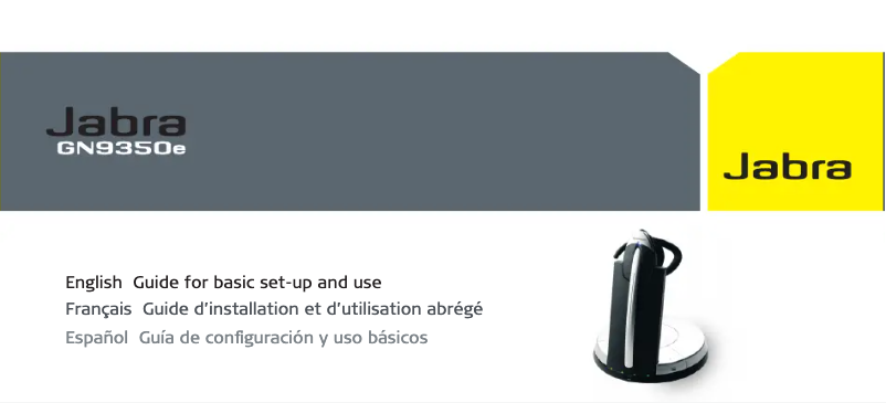 Página 1 del manual Manual de usuario Jabra GN9350e