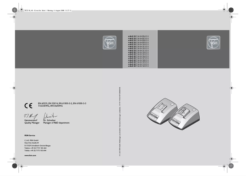 Imagen de la primera página del manual del dispositivo AFSC 18