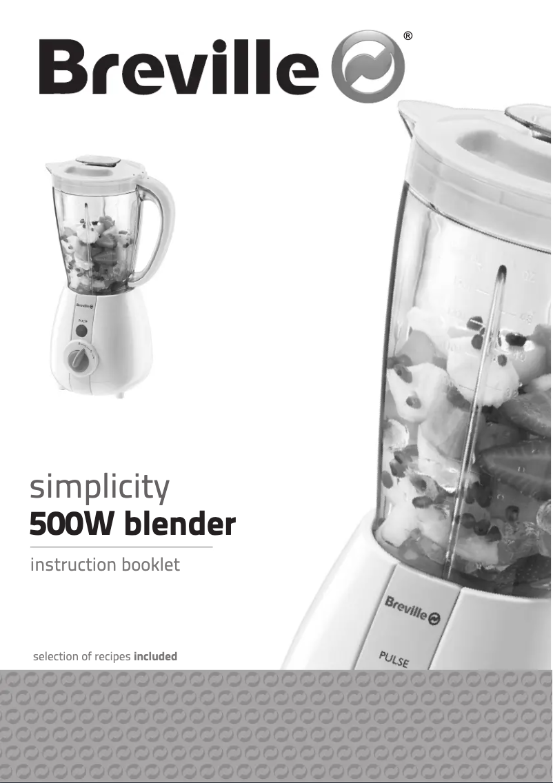 Página 1 del manual Manual de usuario Breville VBL074