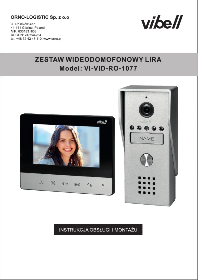 Imagen de la primera página del manual del dispositivo VI-VID-RO-1077