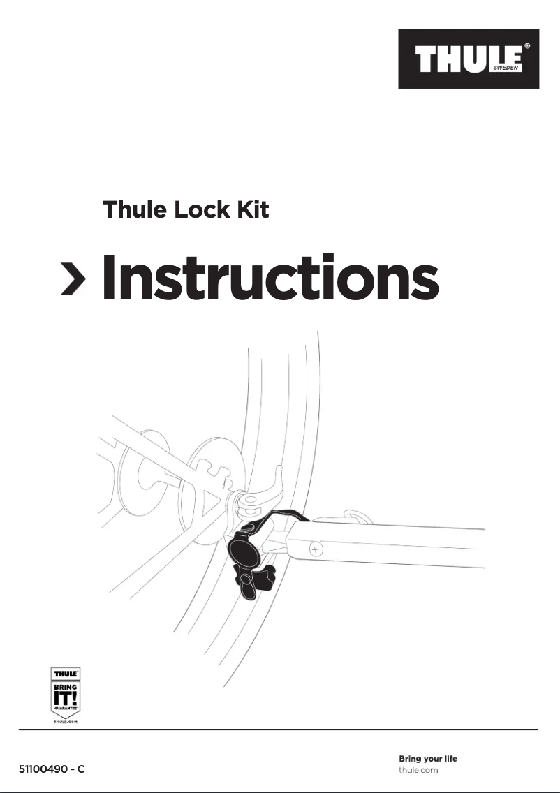 Página 1 del manual Manual de usuario Thule Lock Kit