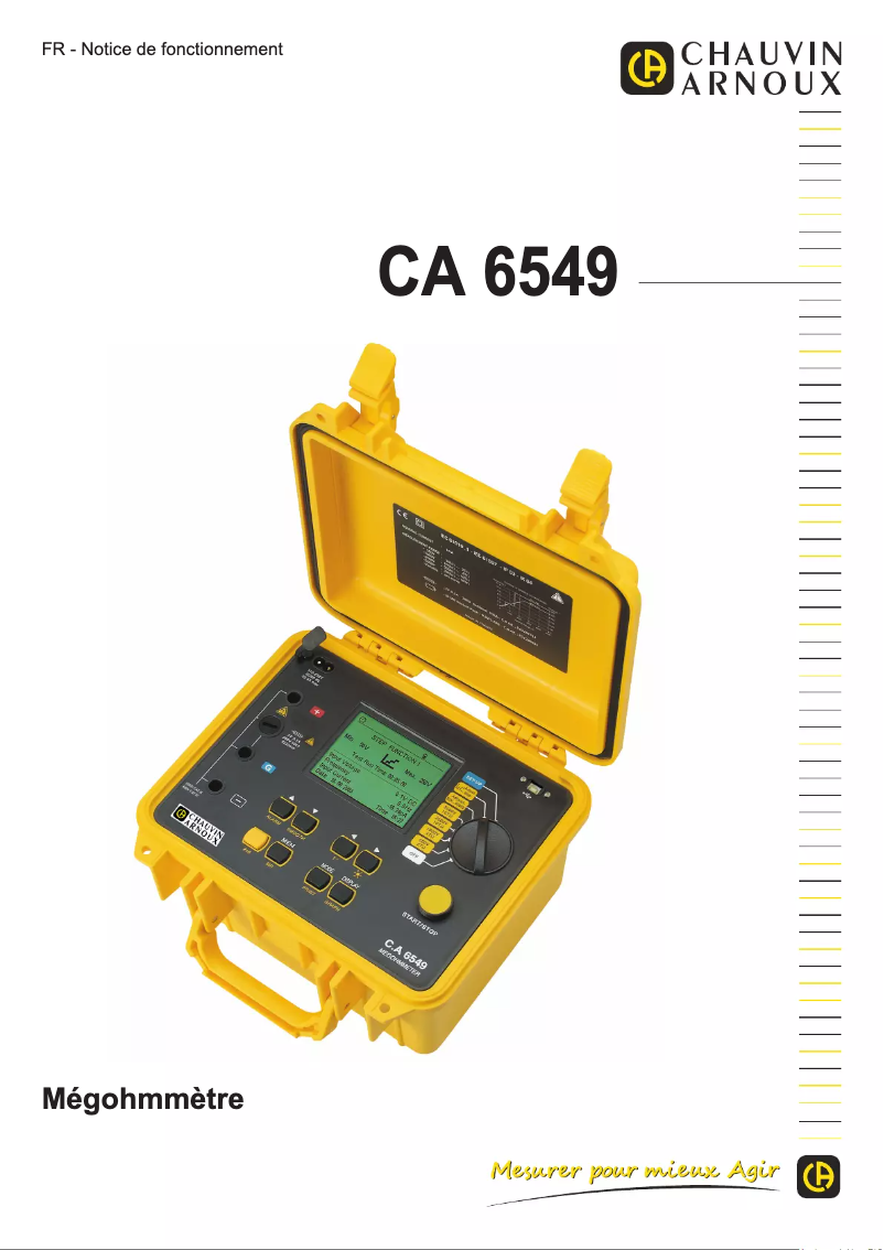 Página 1 del manual Manual de usuario Chauvin Arnoux C.A 6549