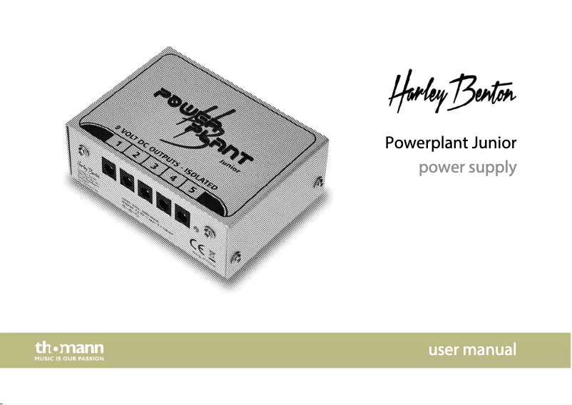 Página nº 1 - Manual de usuario Harley Benton Powerplant Junior