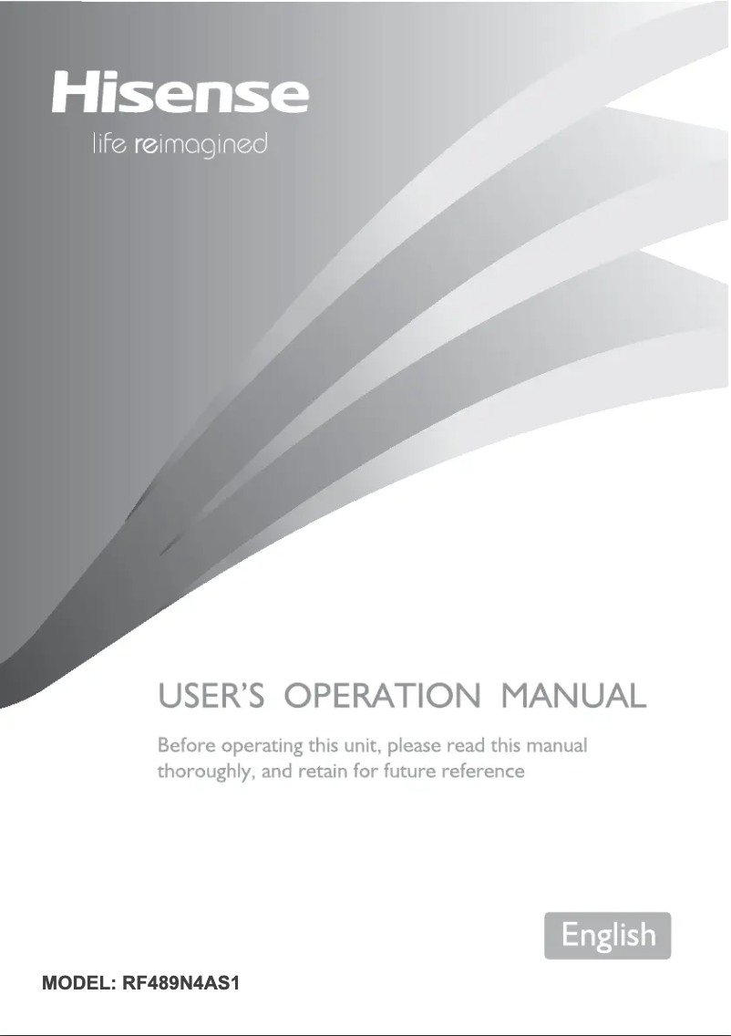 Página 1 del manual Manual de usuario Hisense RQ-52WC4SBA/CSA1