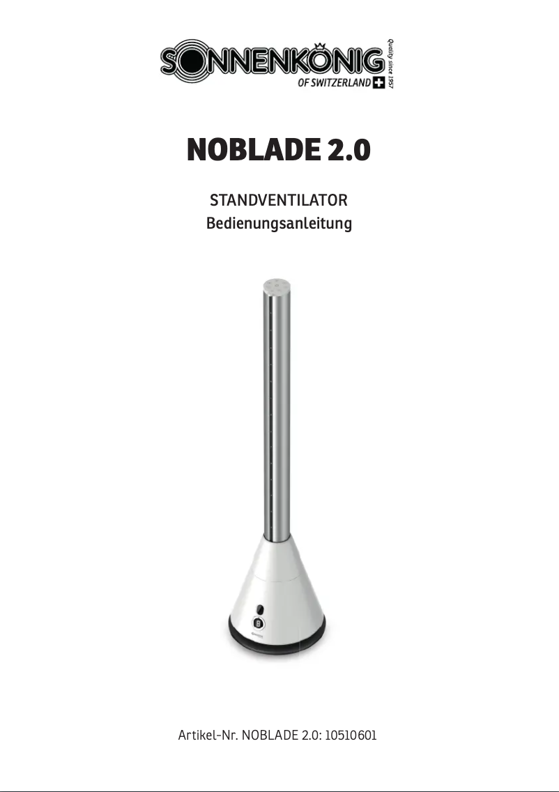 Imagen de la primera página del manual del dispositivo Noblade 2.0