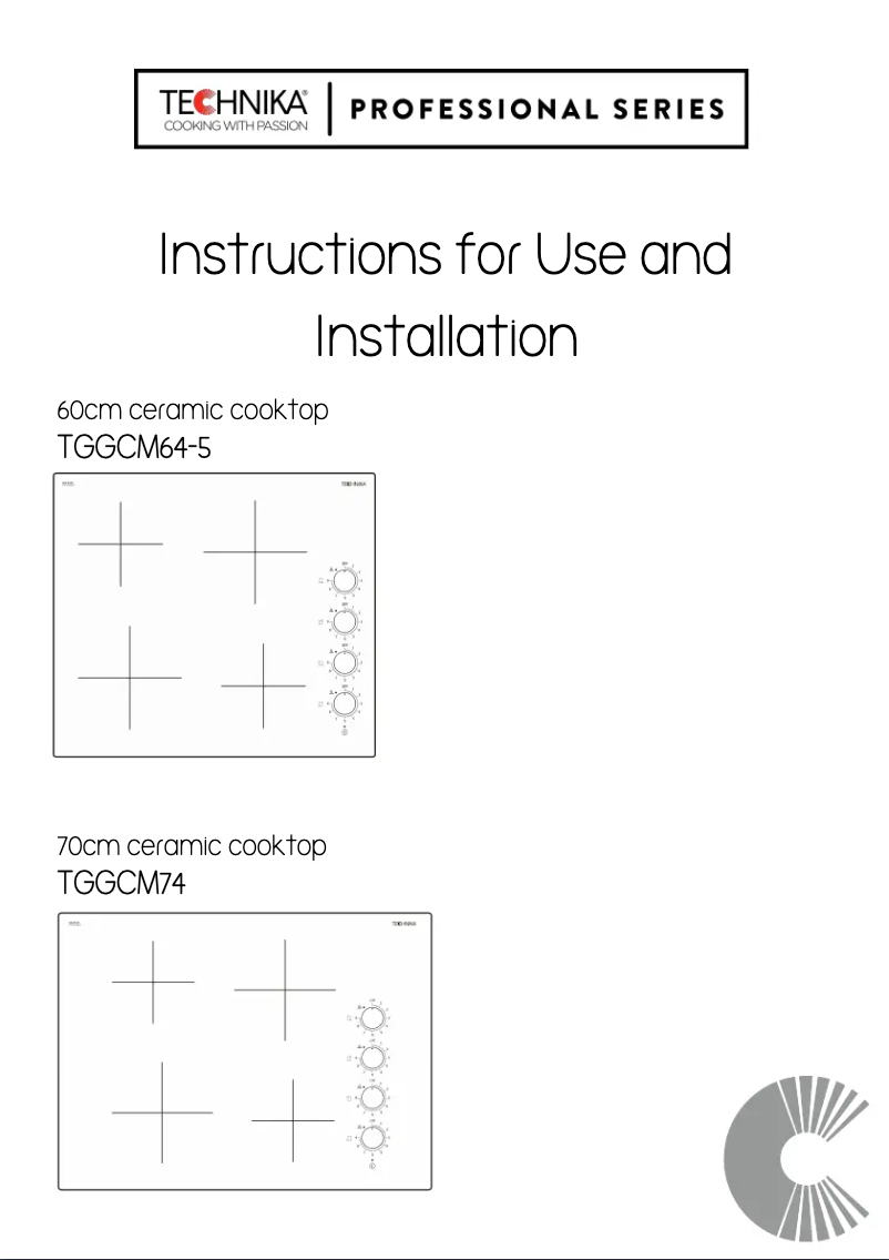 Página 1 del manual Manual de usuario Technika TGGCM64-5