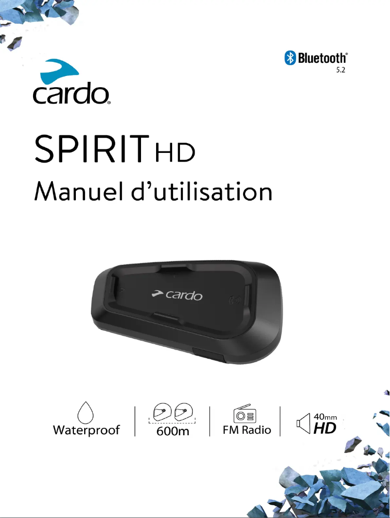 Página 1 del manual Guía de instalación Cardo Spirit HD