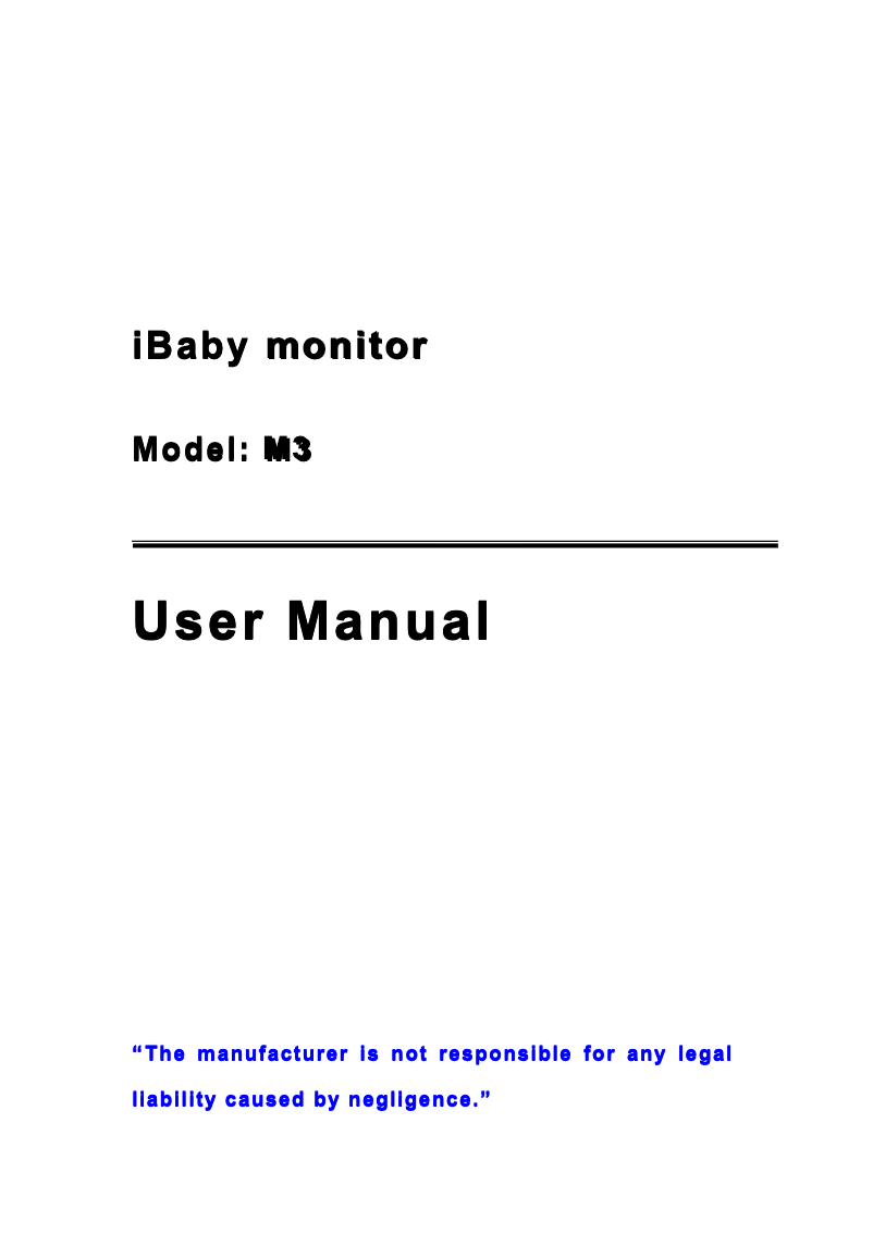 Imagen de la primera página del manual del dispositivo M3