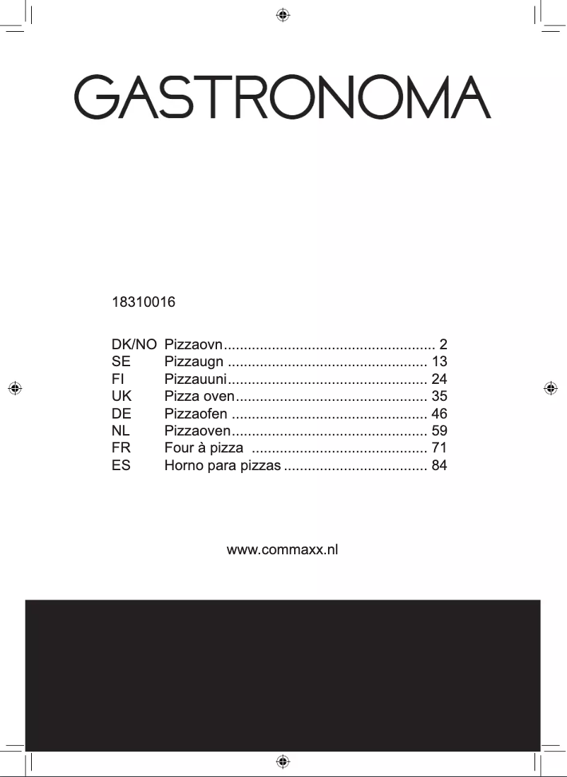 Imagen de la primera página del manual del dispositivo 18310016