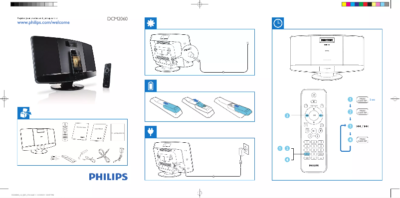 Página 1 del manual Guía de inicio rápido Philips DCM2060
