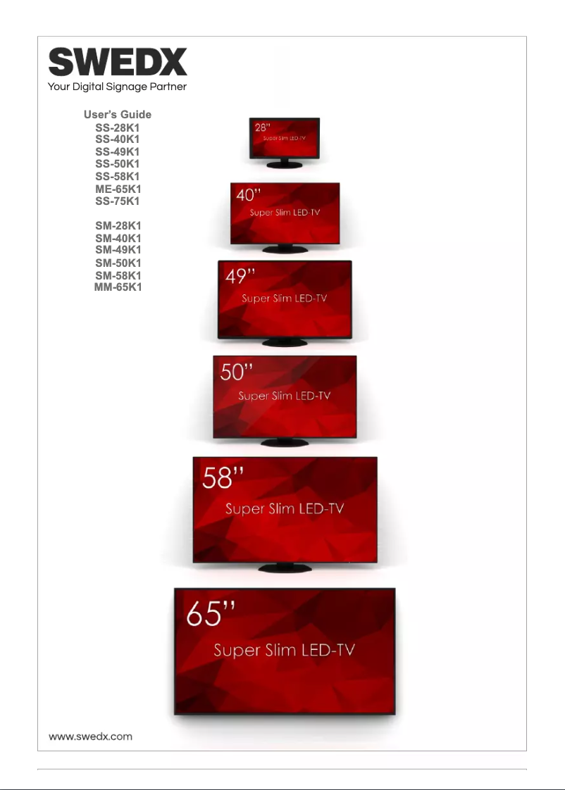 Página 1 del manual Manual de usuario Swedx SS-28K1