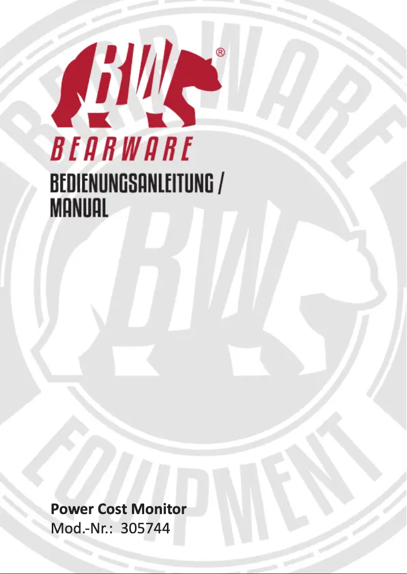 Página 1 del manual Manual de usuario Bearware 305744
