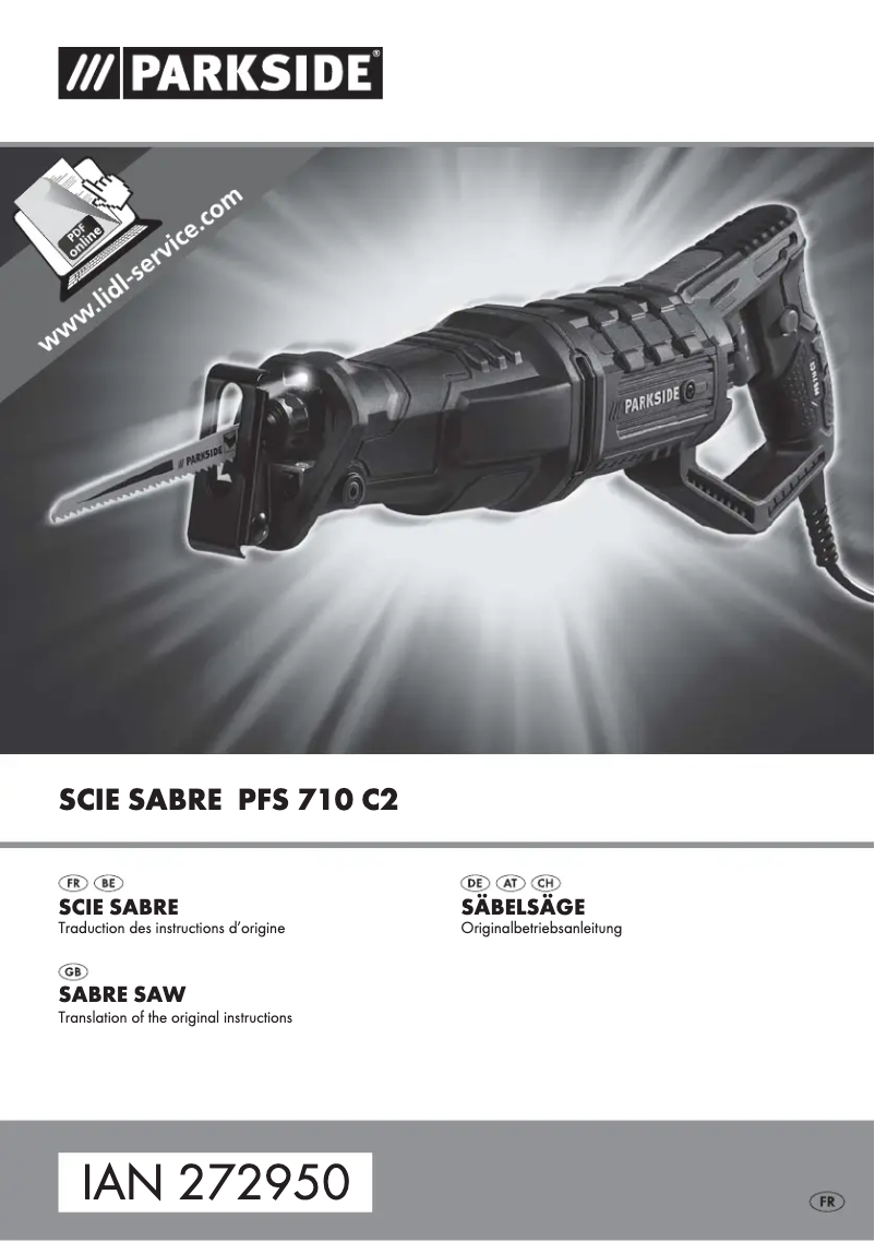 Imagen de la primera página del manual del dispositivo PFS 710 C2