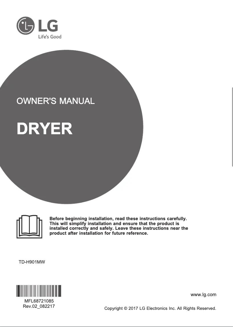Página 1 del manual Manual de usuario LG TD-H901MW