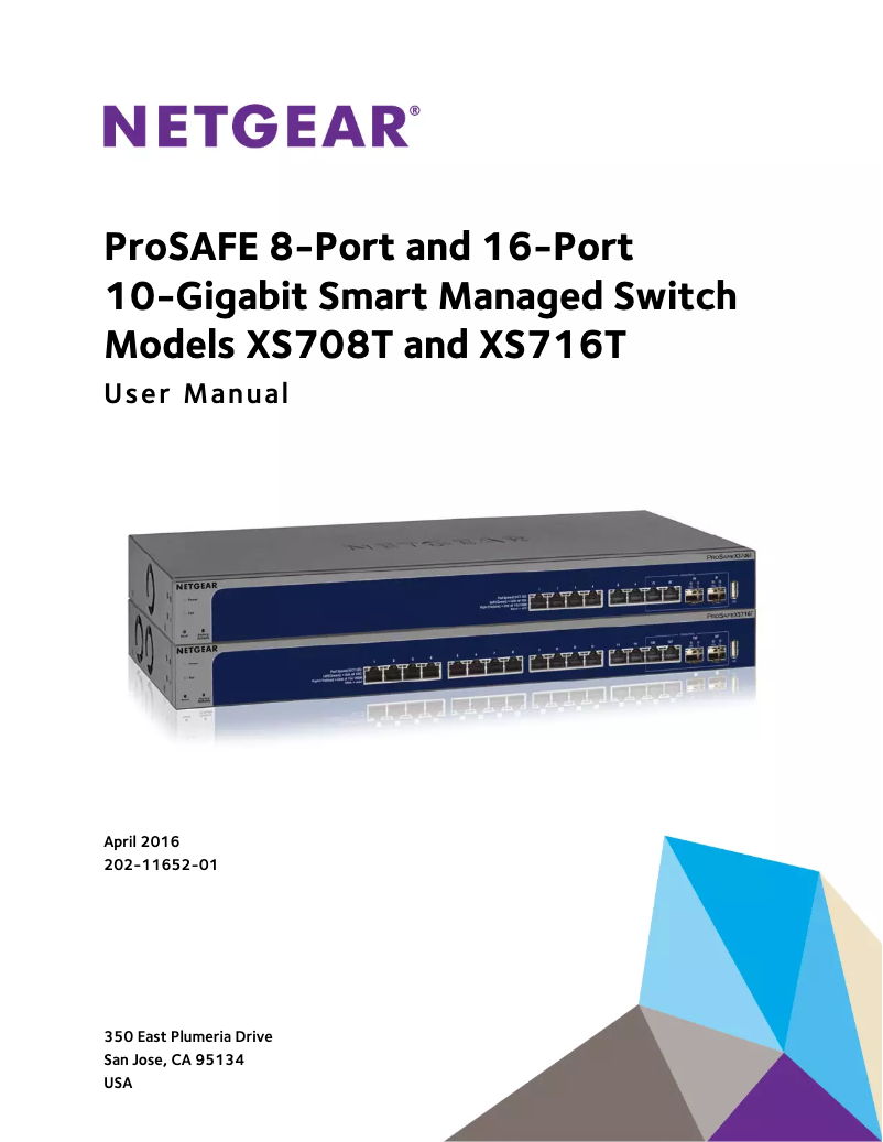 Página 1 del manual Manual de usuario Netgear ProSafe XS708T