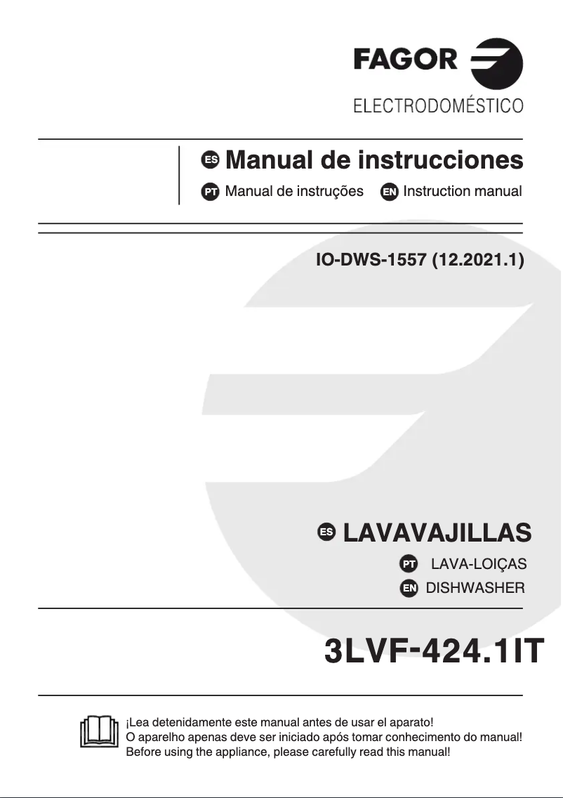 Página 1 del manual Manual de usuario Fagor 3LVF-424.1IT