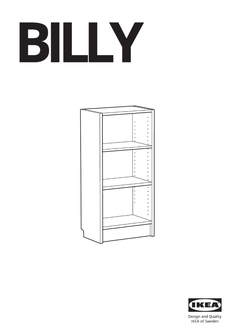 Página 1 del manual Manual de usuario Ikea BILLY 204.773.79