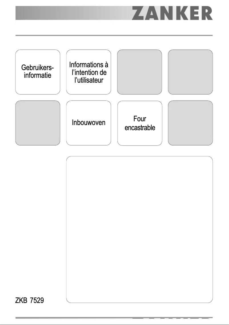 Página 1 del manual Manual de usuario Zanker ZKB7529