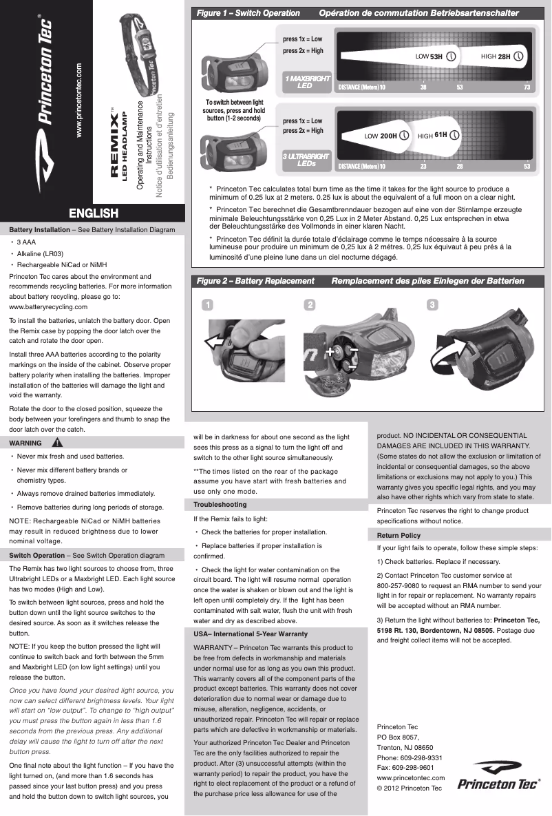 Imagen de la primera página del manual del dispositivo HYB-BK