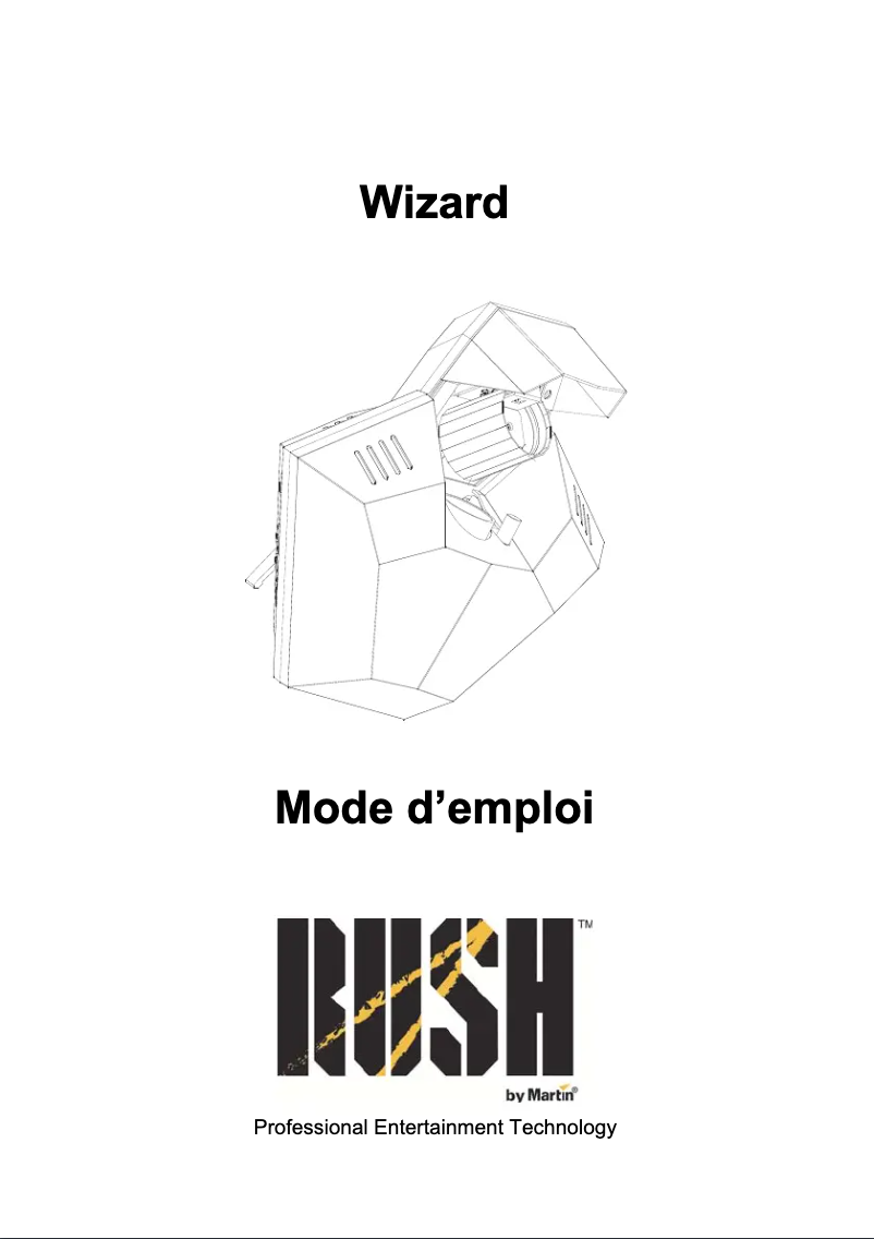 Imagen de la primera página del manual del dispositivo RUSH Wizard