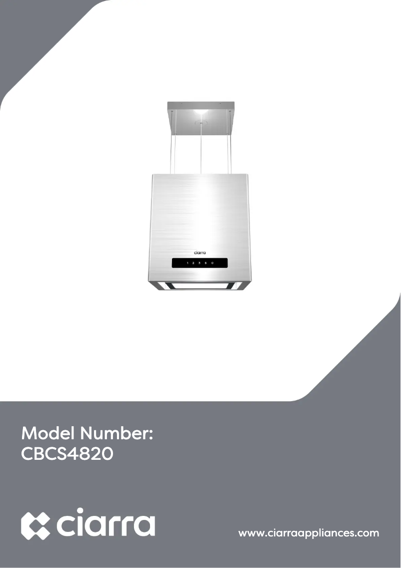 Imagen de la primera página del manual del dispositivo CBCS4820