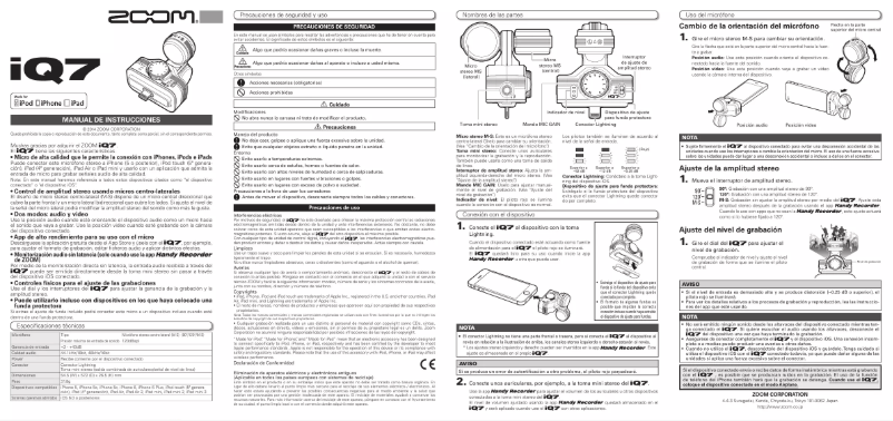 Imagen de la primera página del manual del dispositivo IQ7