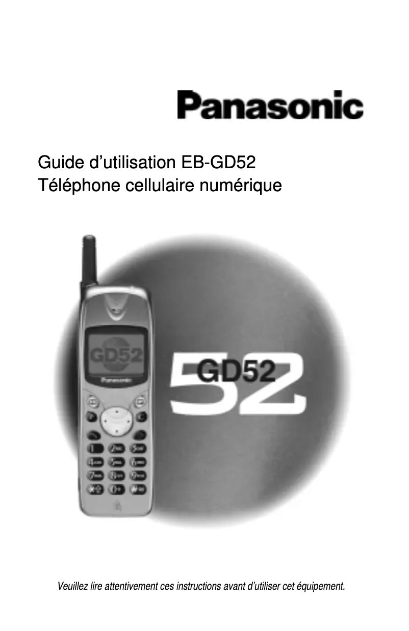 Página 1 del manual Manual de usuario Panasonic EB-GD52