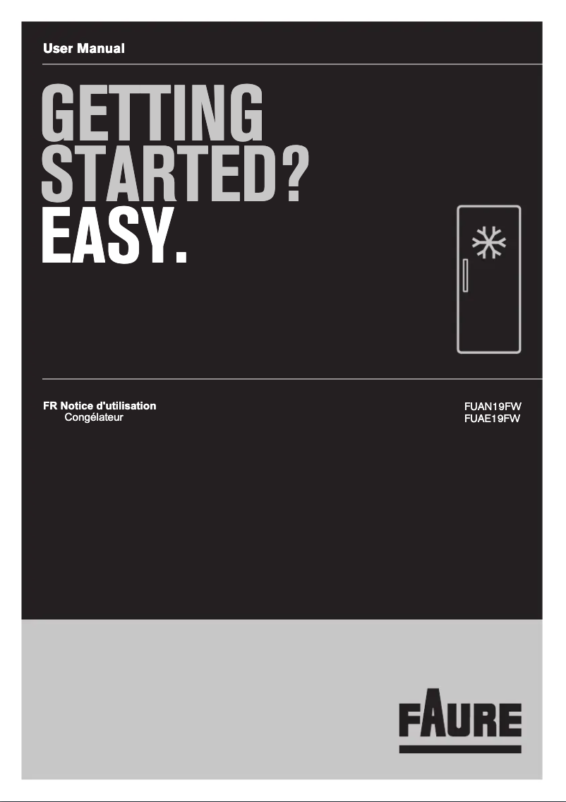 Página nº 1 - Manual de usuario Faure FUAE19FW