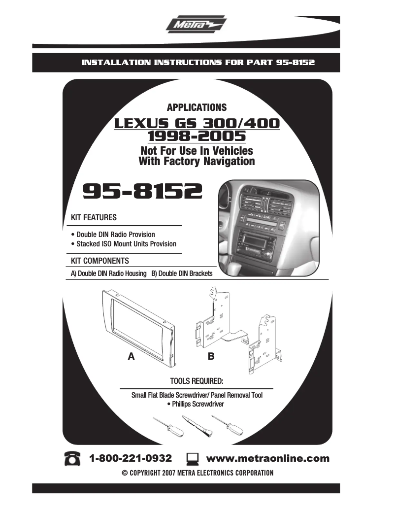 Imagen de la primera página del manual del dispositivo 95-8152