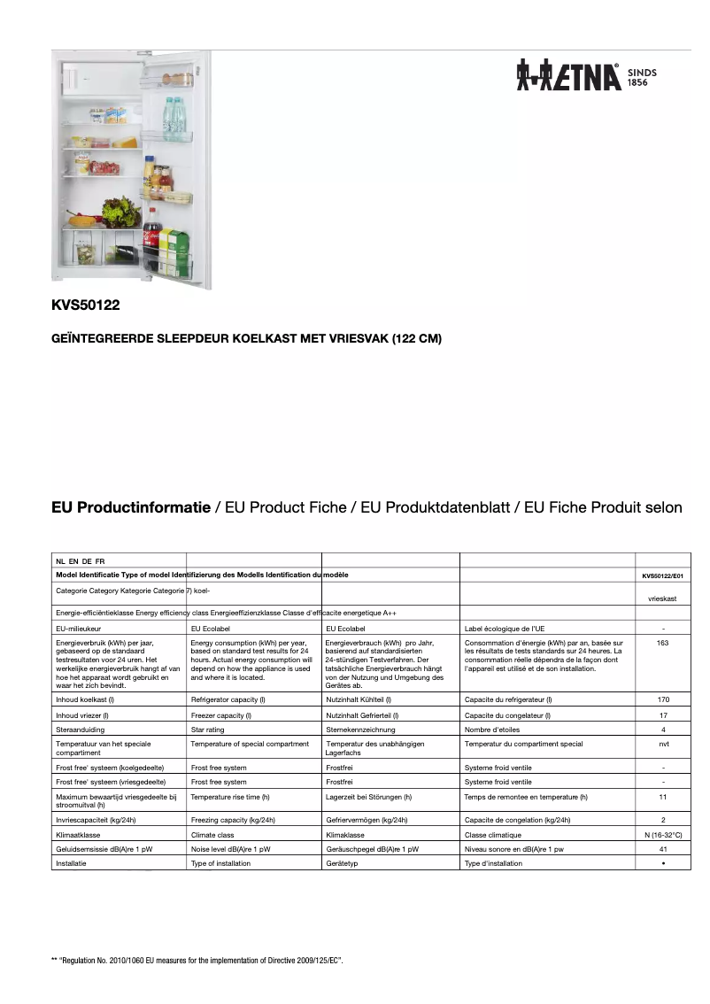 Imagen de la primera página del manual del dispositivo KVS50122