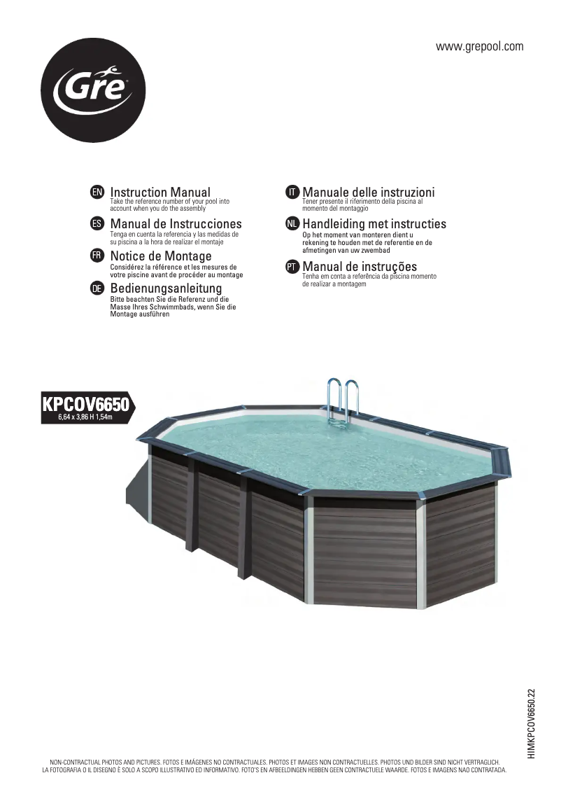 Página nº 1 - Manual de usuario Gre KPCOV6650
