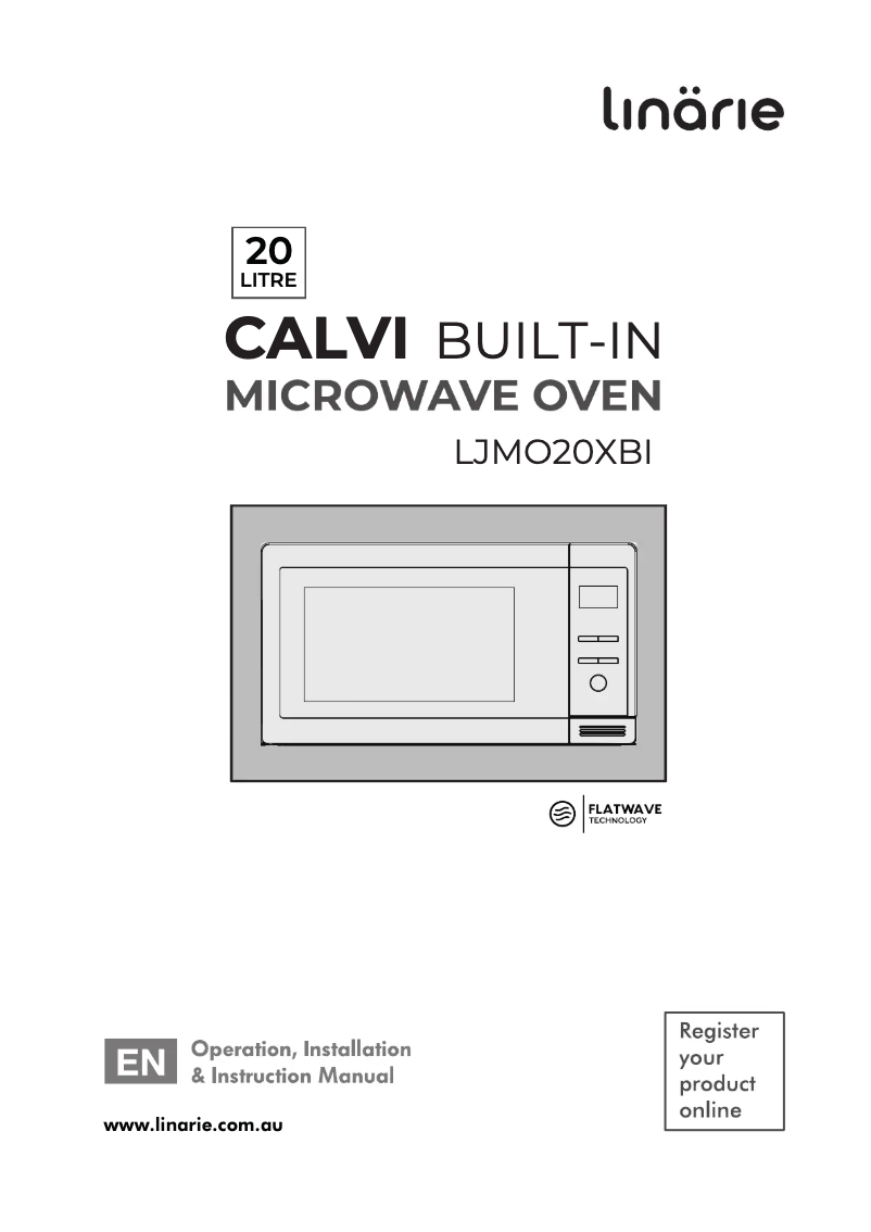 Página 1 del manual Manual de usuario Linarie Calvi LJMO20XBI