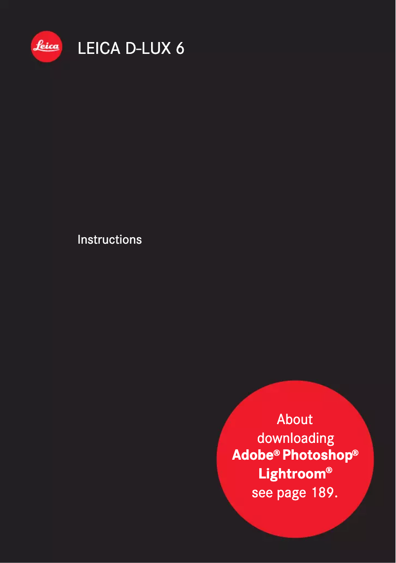 Imagen de la primera página del manual del dispositivo D-Lux 6