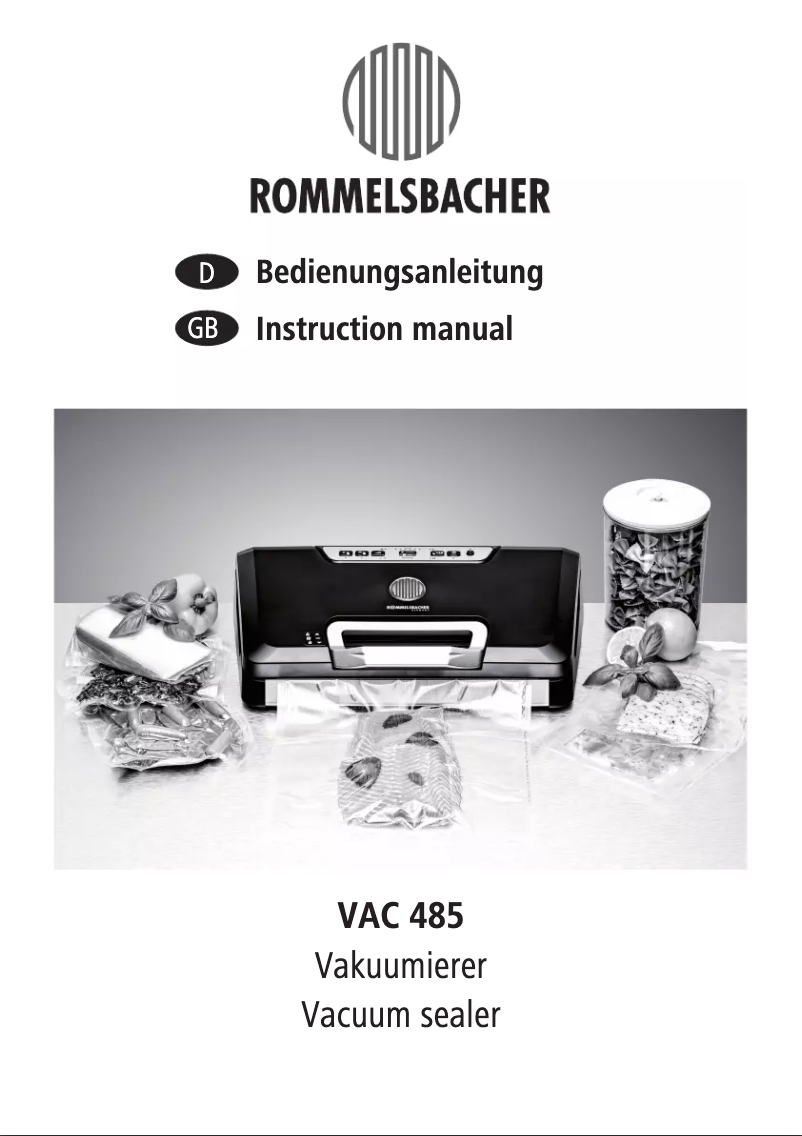 Página nº 1 - Manual de usuario Rommelsbacher VAC 485