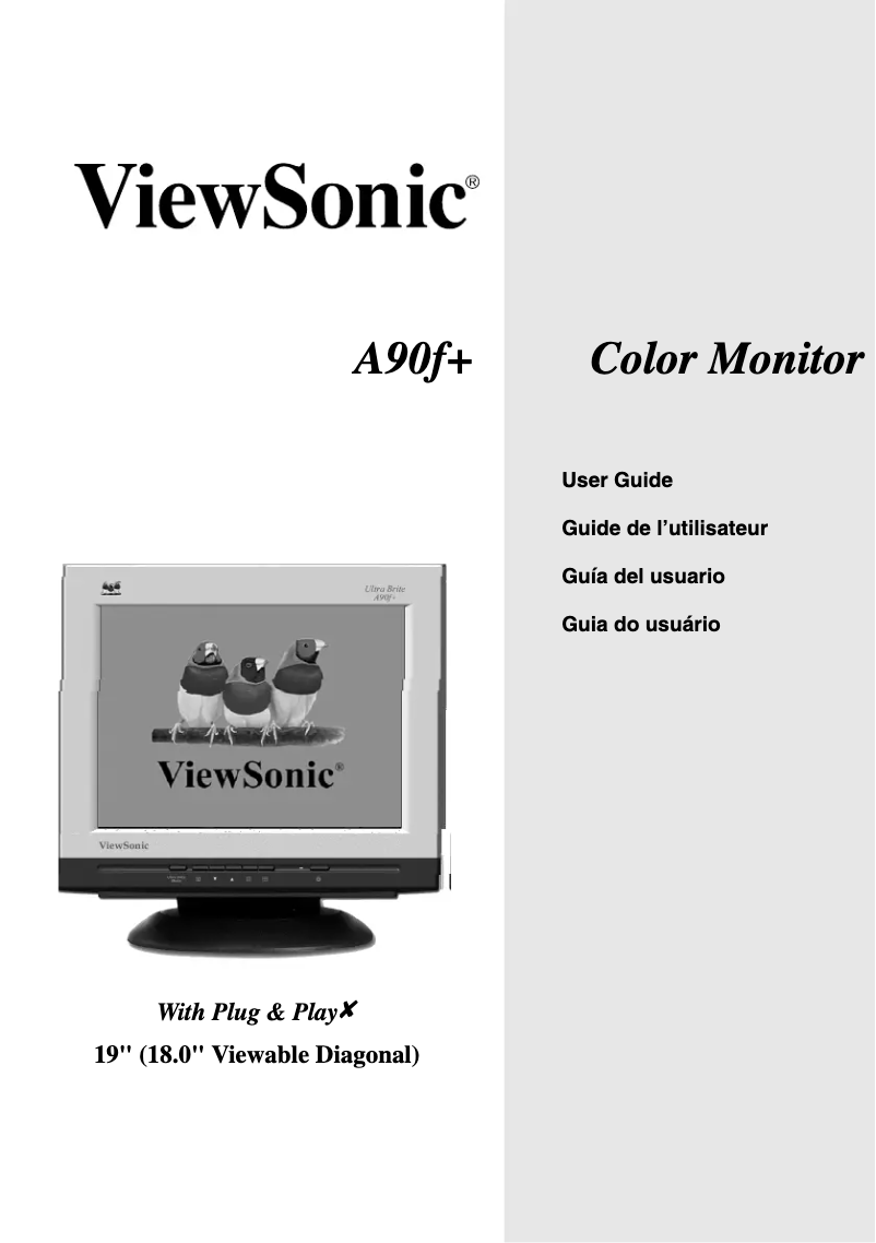 Imagen de la primera página del manual del dispositivo A90f Plus