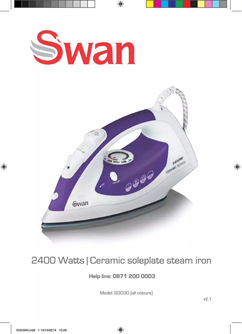 Página 1 del manual Manual de usuario Swan SI3030BLKN