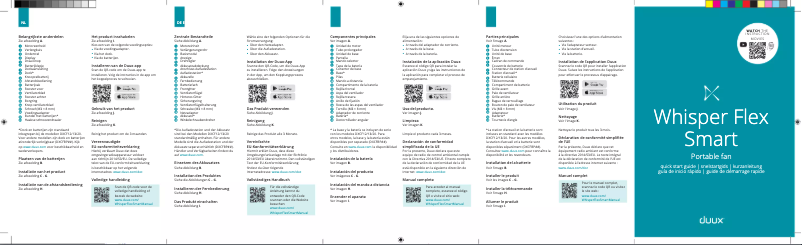 Imagen de la primera página del manual del dispositivo Whisper Flex Smart
