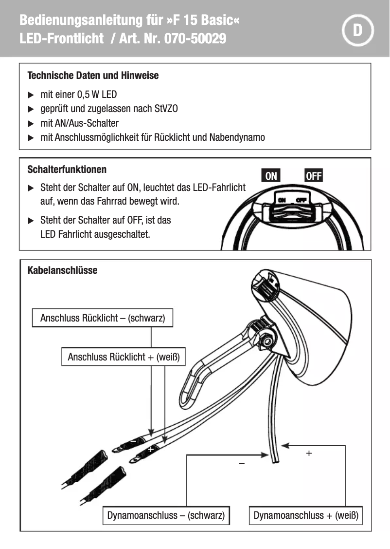 Imagen de la primera página del manual del dispositivo F 15