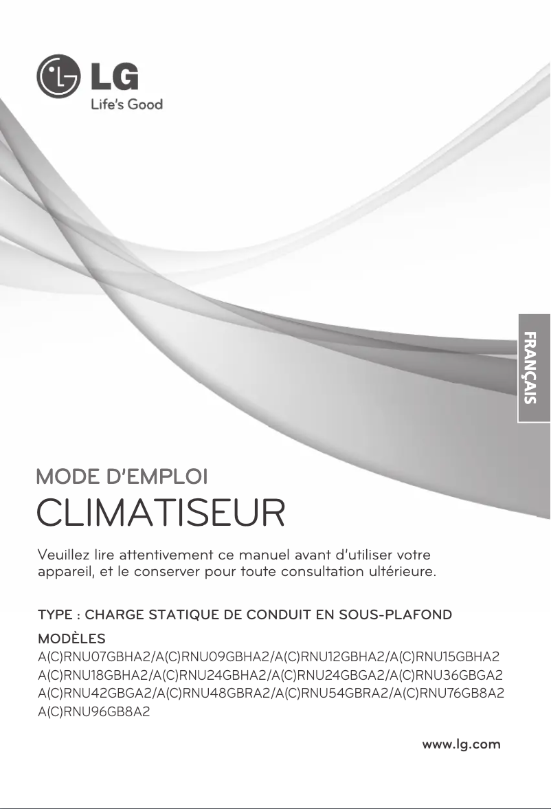 Imagen de la primera página del manual del dispositivo ARNU24GBHA2