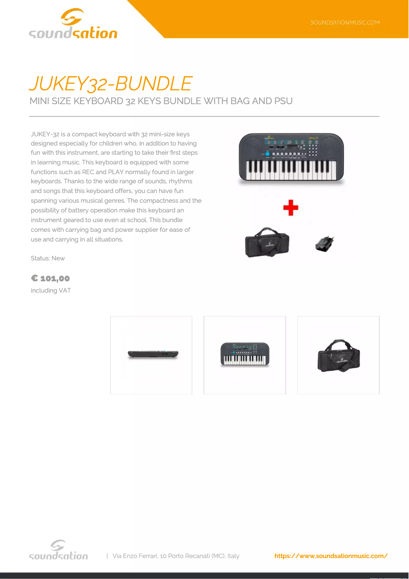 Imagen de la primera página del manual del dispositivo Jukey 32