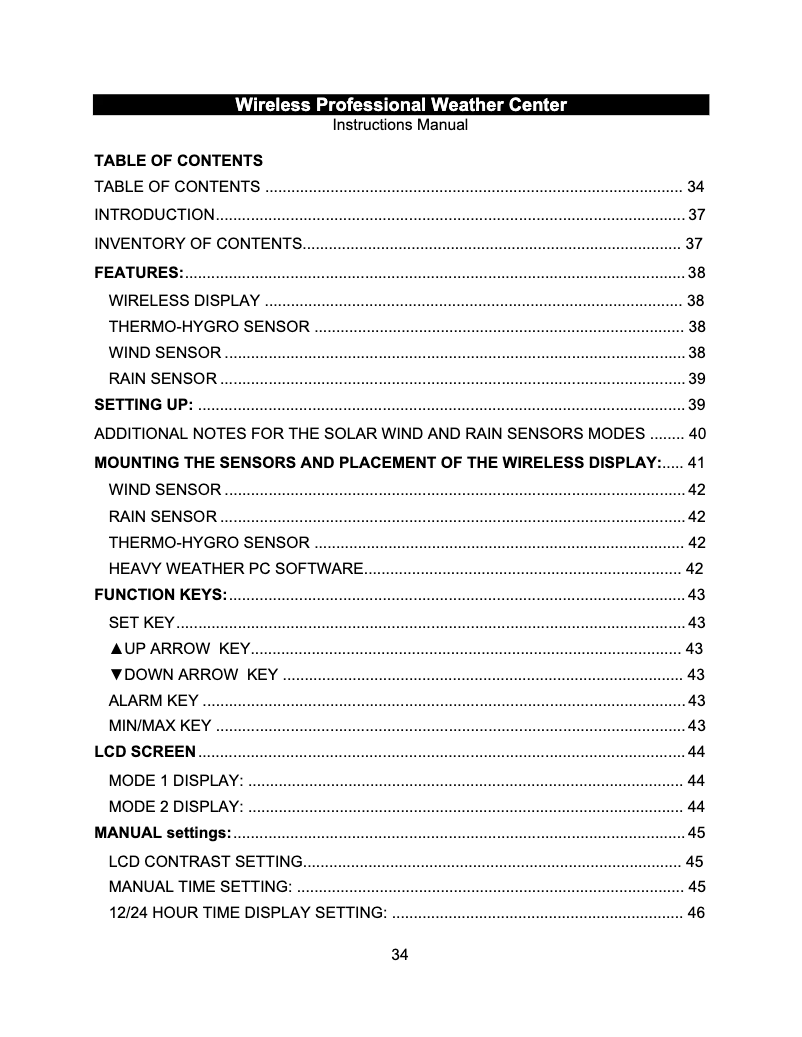 Página 1 del manual Manual de usuario Techno Line WS 2800-IT
