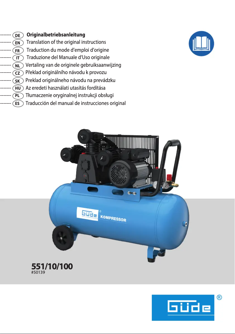 Página 1 del manual Manual de usuario Güde 551/10/100