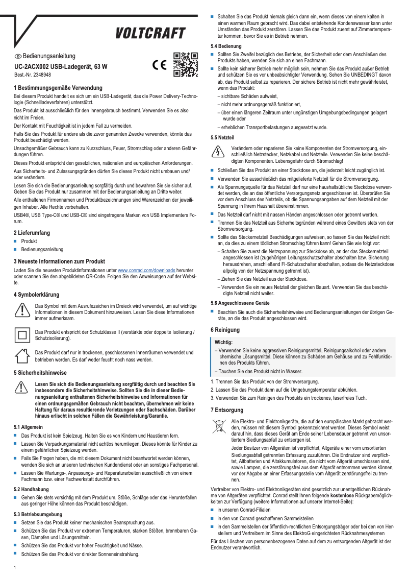 Imagen de la primera página del manual del dispositivo UC-2ACX002