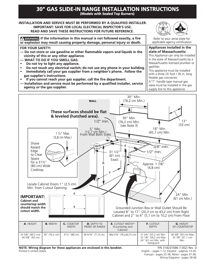 Imagen de la primera página del manual del dispositivo EI30GS55LW