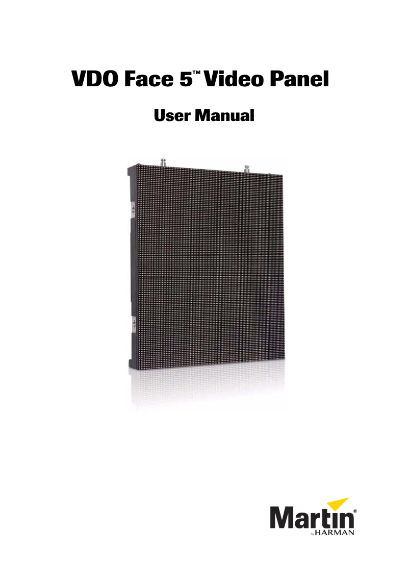 Página 1 del manual Manual de usuario Martin VDO Face 5 HC