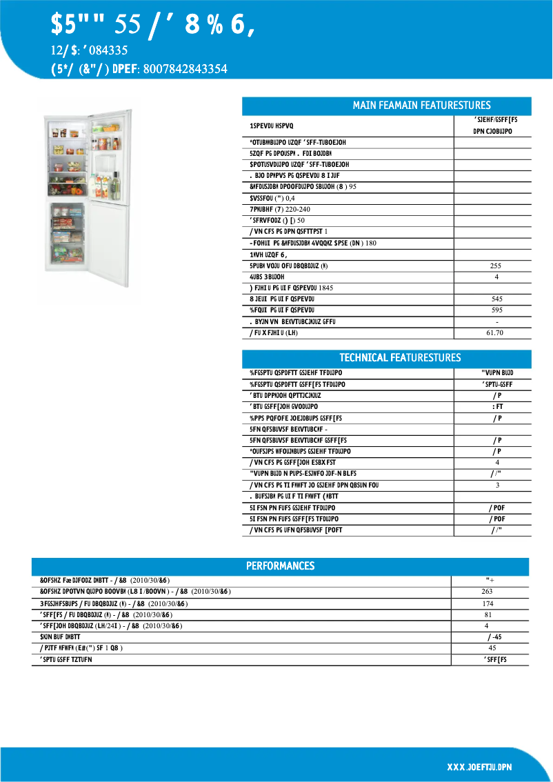 Imagen de la primera página del manual del dispositivo CTAA 55 NF S WD UK