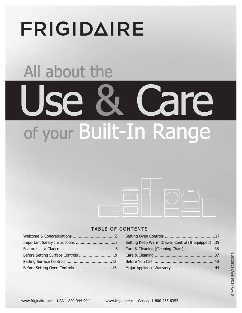 Imagen de la primera página del manual del dispositivo FGES3075KW